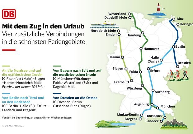 Sommerfahrplan: Bahn schickt XXL-ICE auf die Reise und baut Angebot stark aus